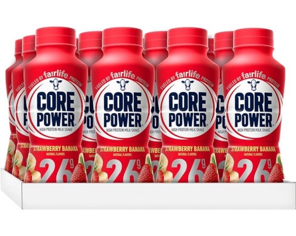 Core Power Strawberry Banana 26g Bottles, 414 mL, 12 Pack